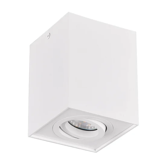PLAFONIERA 1 LUCE BASCULANTE IN METALLO BIANCO GU10 GARIBALDI 2