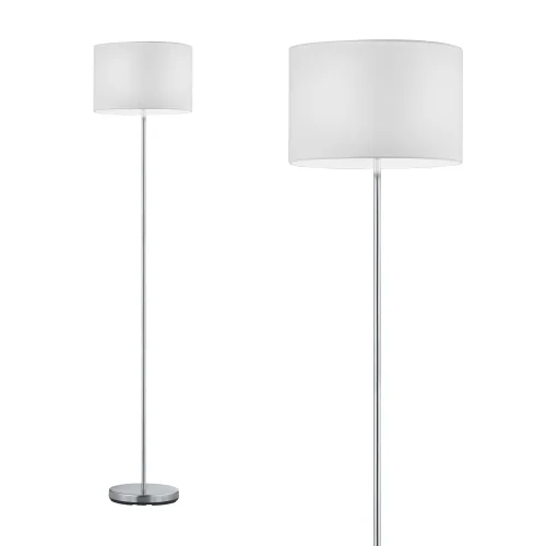 LAMPADA DA TERRA METALLO NICHEL PARALUME BIANCA BROOME