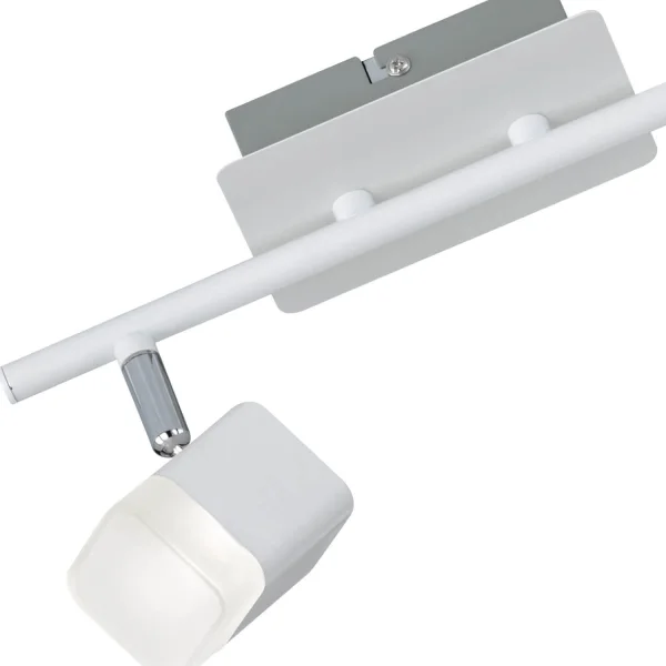 FARETTO 2 LUCI LED 2x4 W 3000K METALLO BIANCO ALPHONSE FARETTO 2 LUCI LED 2x4 W 3000K METALLO BIANCO ALPHONSE