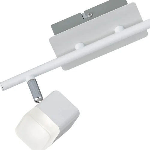 FARETTO 2 LUCI LED 2x4 W 3000K METALLO BIANCO ALPHONSE