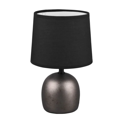 LAMPADA DA TAVOLO CERAMICA NICHEL ANTICO KUBRA