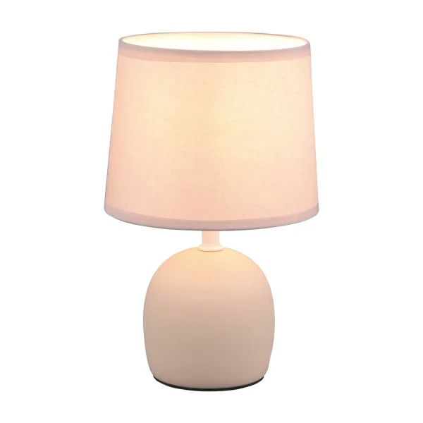 LAMPADA DA TAVOLO IN CERAMICA BEIGE KUBRA