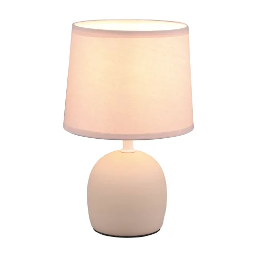 LAMPADA DA TAVOLO IN CERAMICA BEIGE KUBRA
