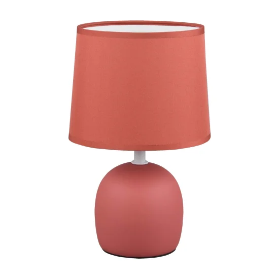 LAMPADA DA TAVOLO IN CERAMICA ARANCIONE KUBRA 2