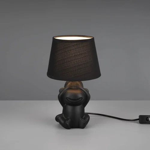 LAMPADA DA TAVOLO IN CERAMICA NERA E14 KIBO