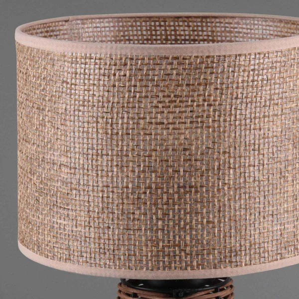LAMPADA DA TAVOLO IN RATTAN MARRONE E27 DAKARI