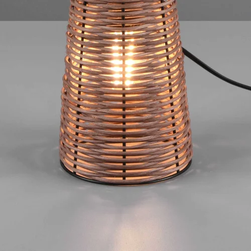 LAMPADA DA TAVOLO IN RATTAN MARRONE E27 DAKARI