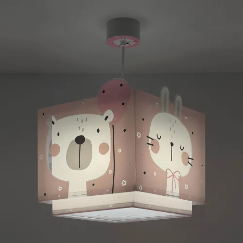 LAMPADA DA SOFFITTO BABY JUNGLE ROSA