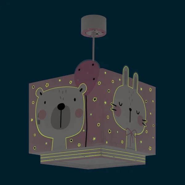 LAMPADA DA SOFFITTO BABY JUNGLE ROSA