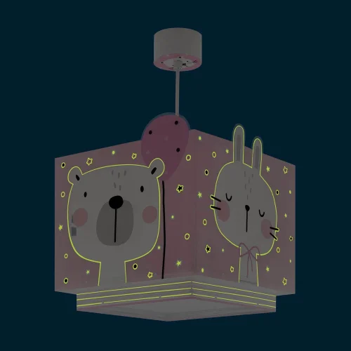 LAMPADA DA SOFFITTO BABY JUNGLE ROSA