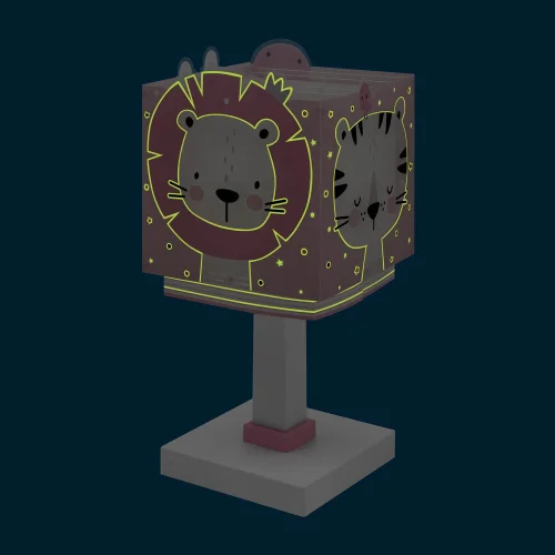LAMPADA DA TAVOLO BABY JUNGLE ROSA