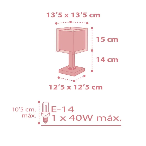 LAMPADA DA TAVOLO KOALA ROSA