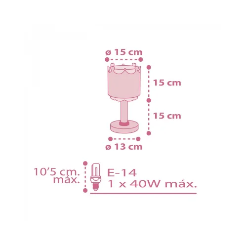 LAMPADA DA TAVOLO LITTLE QUEEN