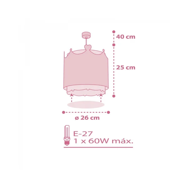 LAMPADA DA SOFFITTO LITTLE QUEEN