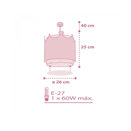 LAMPADA DA SOFFITTO LITTLE QUEEN