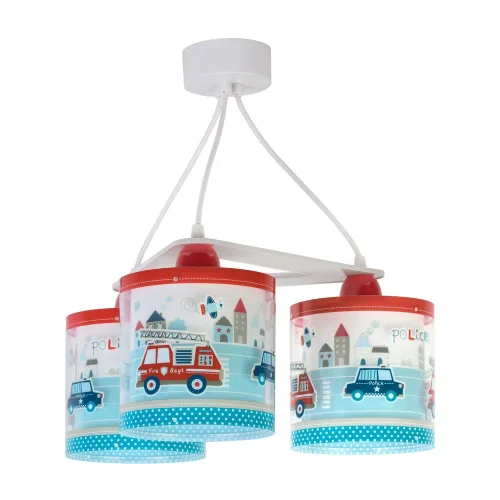 LAMPADA A SOSPENSIONE 3 LUCI POLICE