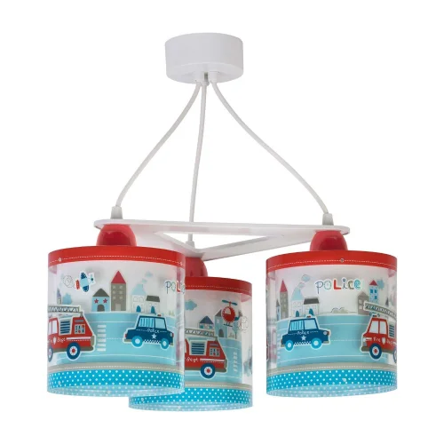 LAMPADA A SOSPENSIONE 3 LUCI POLICE