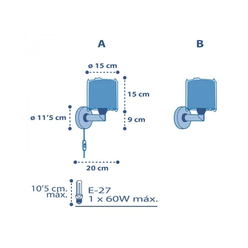 LAMPADA DA PARETE PLANETS