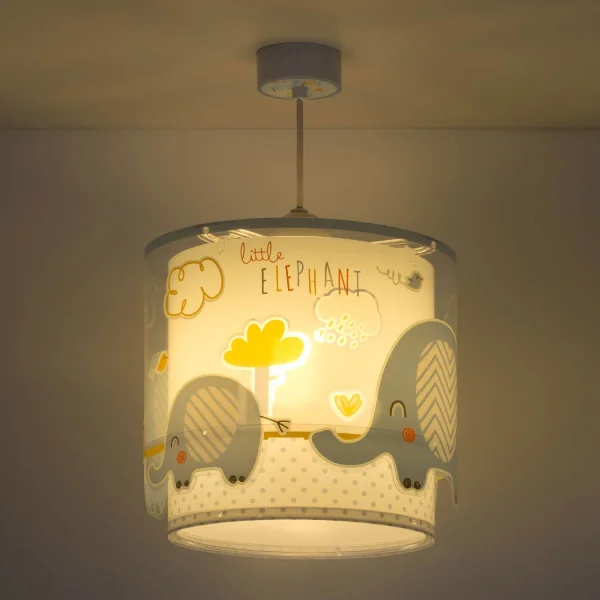 LAMPADA DA SOFFITTO LITTLE ELEPHANT BLU