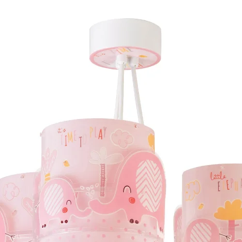 LAMPADA DA SOFFITTO 3 LUCI LITTLE ELEPHANT ROSA LAMPADA DA SOFFITTO 3 LUCI LITTLE ELEPHANT ROSA