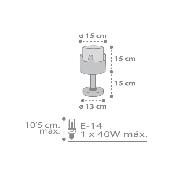 LAMPADA DA TAVOLO LOVING DEER