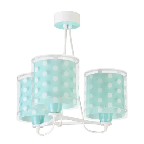 LAMPADA A SOSPENSIONE 3 LUCI TURCHESE DOTS