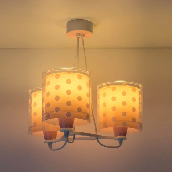 LAMPADA A SOSPENSIONE 3 LUCI CORALLO DOTS