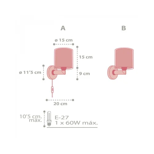 LAMPADA DA PARETE COLOR RAIN