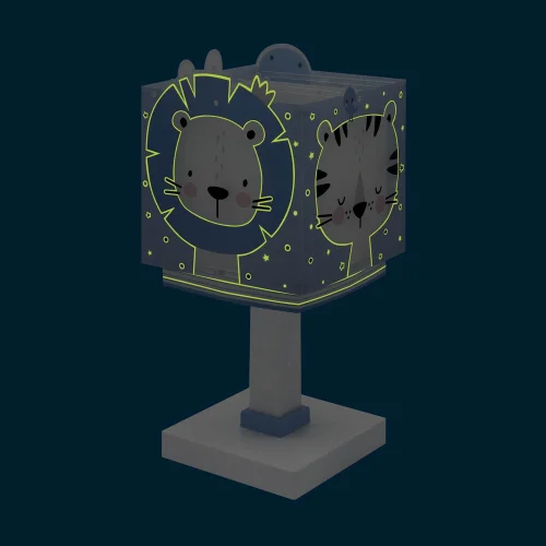 LAMPADA DA TAVOLO BABY JUNGLE BLU