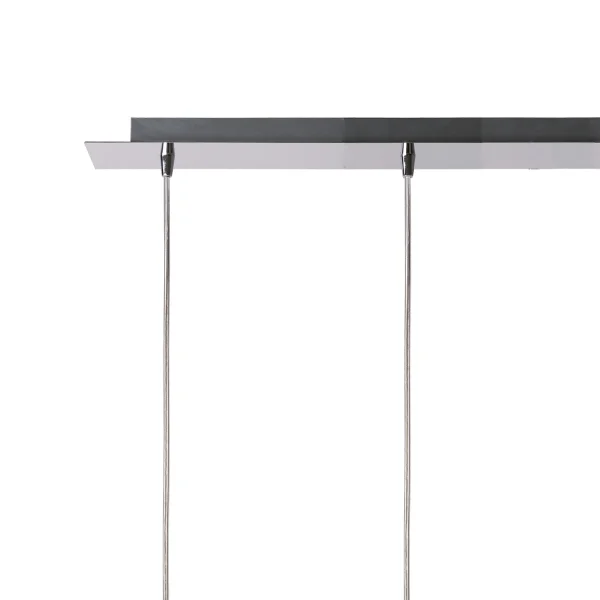 LAMPADA DA SOFFITTO 4 LUCI VETRO ESTERNO FUMÉ INTERNO BIANCO NOLINA