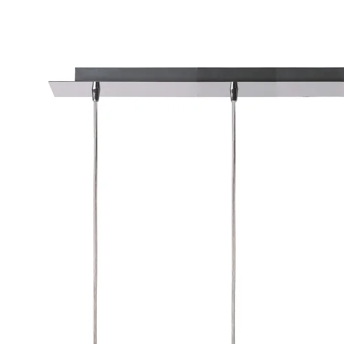 LAMPADA DA SOFFITTO 4 LUCI VETRO ESTERNO FUMÉ INTERNO BIANCO NOLINA