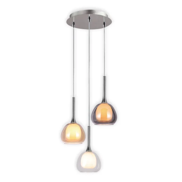 LAMPADA DA SOFFITTO 3 LUCI PARALUMI COMBINATO Ø38 NOLINA