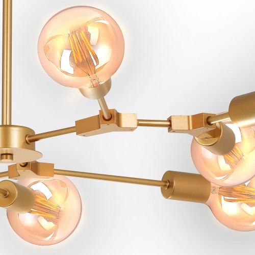 LAMPADA A SOFFITTO AUREL 9 LUCI D'ORO