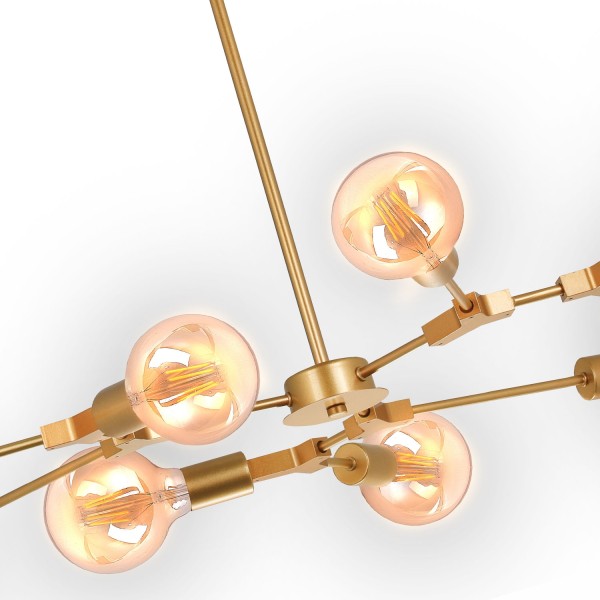 LAMPADA A SOFFITTO AUREL 9 LUCI D'ORO