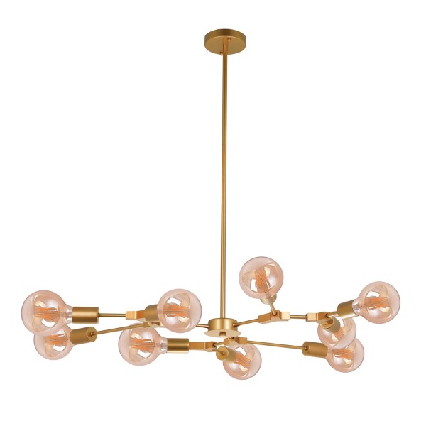 LAMPADA A SOFFITTO AUREL 9 LUCI D'ORO