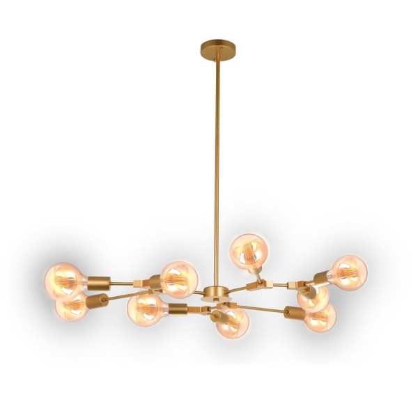 LAMPADA A SOFFITTO AUREL 9 LUCI D'ORO