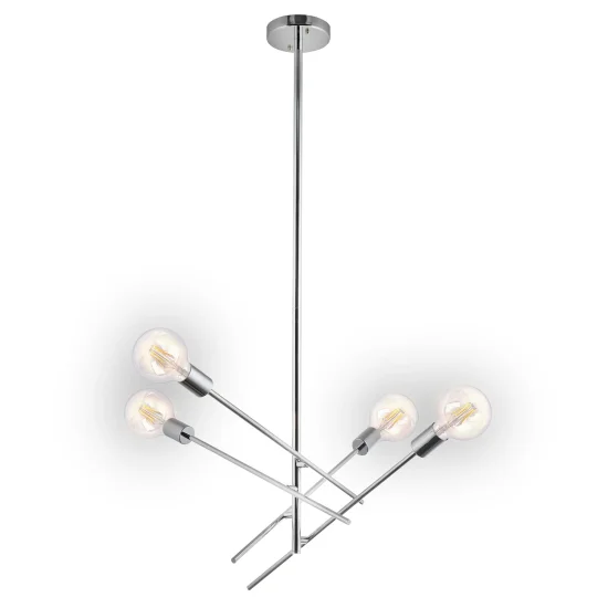 LAMPADA A SOFFITTO RIGEL 4 LUCI CROMATE