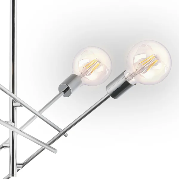 LAMPADA A SOFFITTO RIGEL 4 LUCI CROMATE