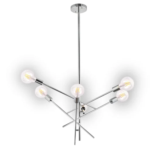 LAMPADA A SOFFITTO RIGEL 6 LUCI CROMATE