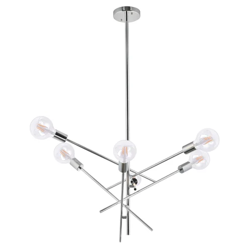LAMPADA A SOFFITTO RIGEL 6 LUCI CROMATE