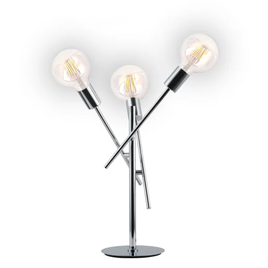 LAMPADA DA TAVOLO RIGEL 3 LUCI CROMATE