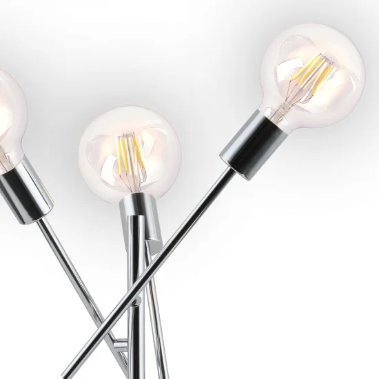 LAMPADA DA TAVOLO RIGEL 3 LUCI CROMATE 2