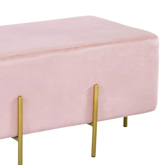 POUF POGGIAPIEDI RETTANGOLARE ROSA WOLK 2