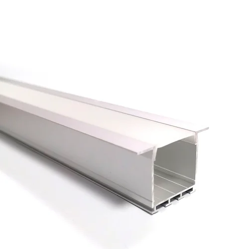 PROFILO IN ALLUMINIO PER STRISCE LED DOPPIE DA INCASSO 26x26mm