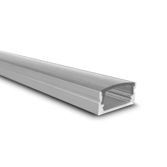 PROFILO IN ALLUMINIO PER STRISCIA LED PER SUPERFICIE CON COPERTURA TRASPARENTE 17x7mm