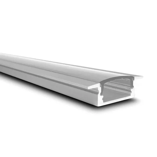 PROFILO IN ALLUMINIO PER STRISCIA LED DA INCASSO CON COPERTURA TRASPARENTE 17x7,2mm