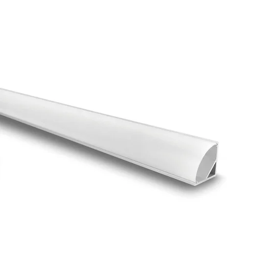 PROFILO IN ALLUMINIO PER STRISCIA LED CON COPERTURA OPACA PER ANGOLO 16,3x16,3mm
