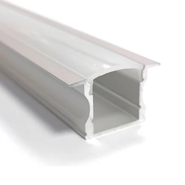 PROFILO IN ALLUMINIO PER STRISCE LED DA INCASSO 17,2x14,5mm