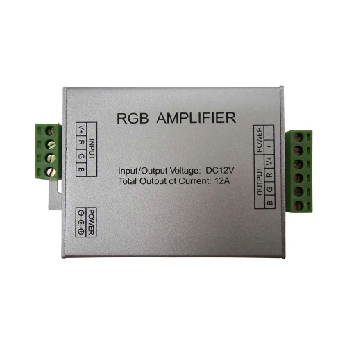 AMPLIFICATORE ARRIVO CORRENTE PER STRISCE LED 12V/24V