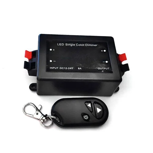 REGOLATORE PER LUCE A STRISCE LED MONOCOLORE 8A 12/V CON CONTROLLO